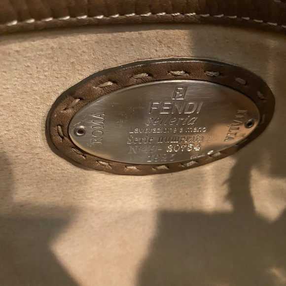 FENDI SELLERIA MINK SATCHEL HANDBAG PREOWNED Vintage - Picture 8 of 9